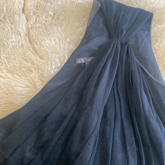 Armani Exchange black one shoulder dress size 6 - Picture 4 of 10
